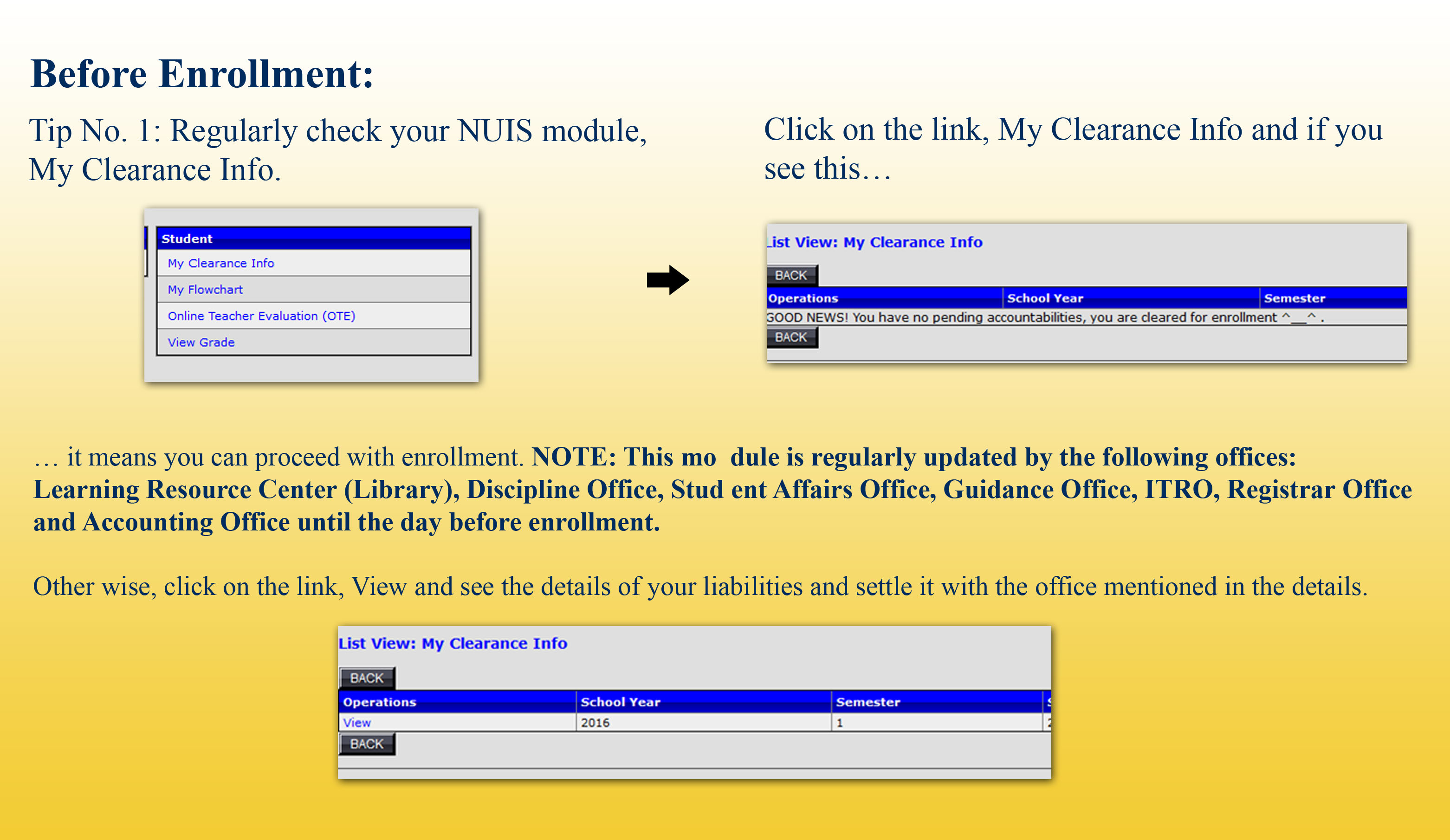 Enrollment Tip No. 1
