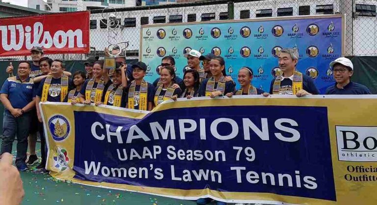 NU Lady Bulldog score 4-peat, retain UAAP lawn tennis title