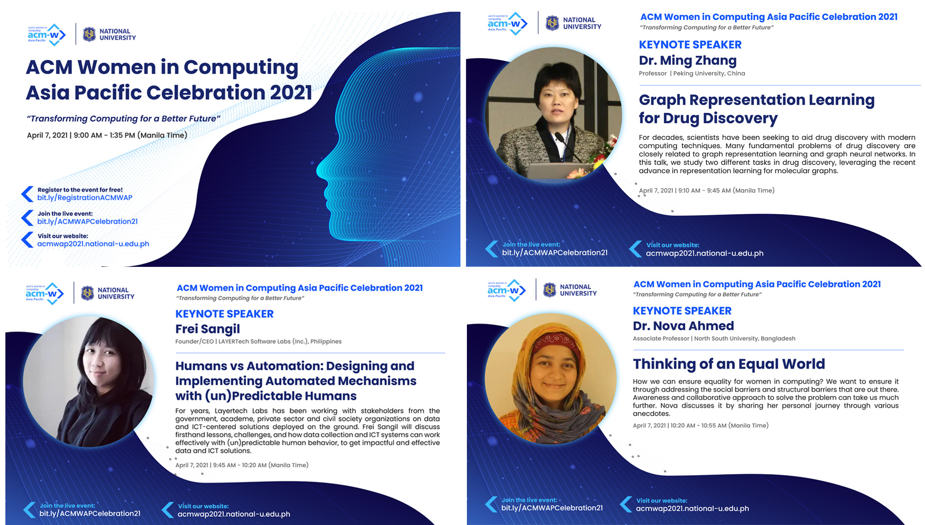 ‘Don’t miss out on supporting, celebrating, and advocating for Women in Computing!