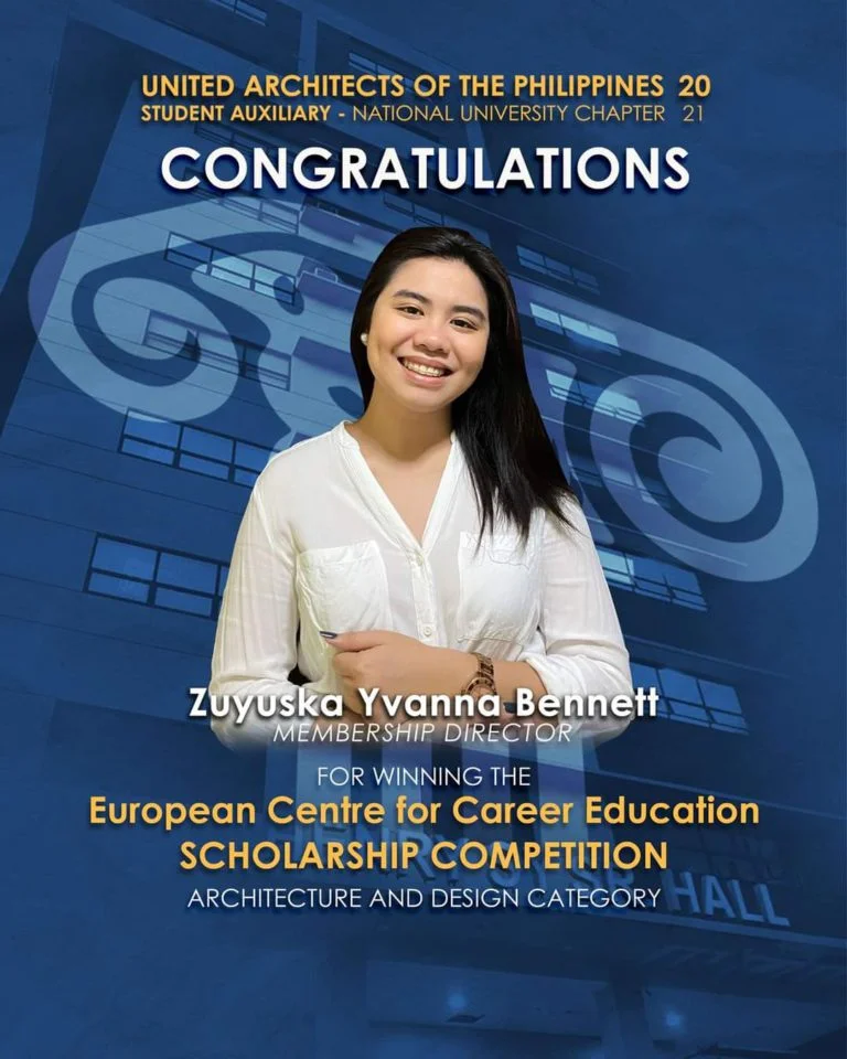 NU Architecture student wins ECCEDU Scholarship Competition NU Architecture student wins ECCEDU Scholarship Competition