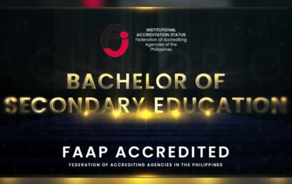 FAAP Accredited – Bachelor of Secondary Education FAAP Accredited – Bachelor of Secondary Education