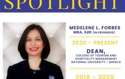 College of Tourism and Hospitality Management Dean Medelene L. Forbes