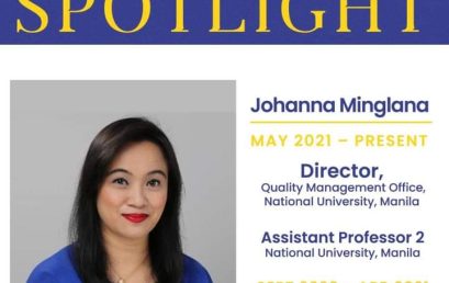 Ms. Johanna Minglana Director of the Quality Management Office (QMO) of National University, Philippines
