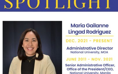Maria Gailanne Lingad Rodriguez – Administrative Director of NU MOA