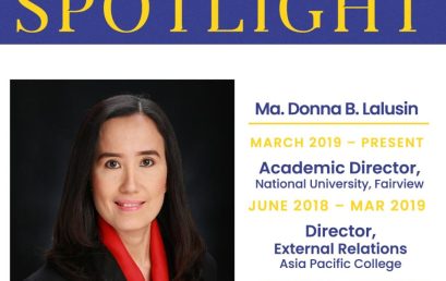 Ma. Donna B. Lalusin – NU Fairview’s Academic Director
