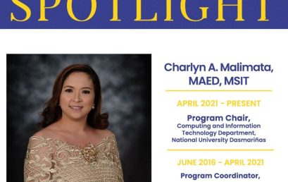 Charlyn Malimata, Program Chair of the Computing and Information Technology Department at NU Dasmariñas
