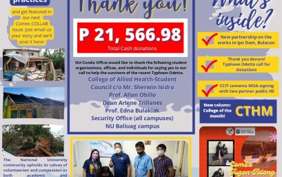 ComEx Collab Newsletter Issue 6 | Volume 1