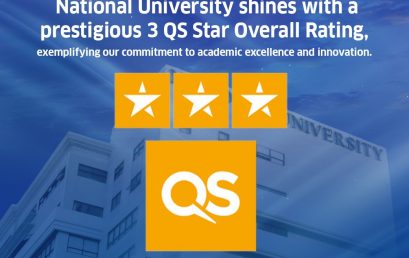 National University shines with a prestigious 3 QS Star Overall Rating