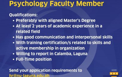 Psychology Faculty Member