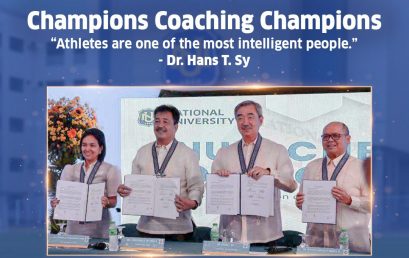 The Commission on Higher Education and the National University Philippines sign the Memorandum of Agreement of the Tertiary Coaching Certification Program