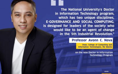 Commission of Higher Education (CHED) authorizes NU College of Computing and Information Technology to offer Doctor of Information Technology program