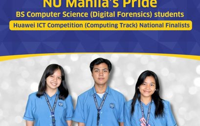 NU Manila’s Pride BS Computer Science ( Digital Forensics) students Huawei ICT Competition (Computing Track) National Finalist