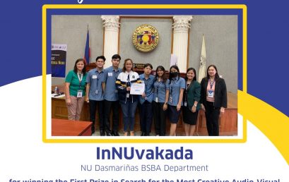 Congratulations InNUvakada of NU Dasmariñas BSBA Department for winning the First Prize in Search for the Most Creative Audio-Visual Media Work in the concluded event— 2023 Cavite Student Entrepreneurship Conference facilitated by PCLEDO- Cavite