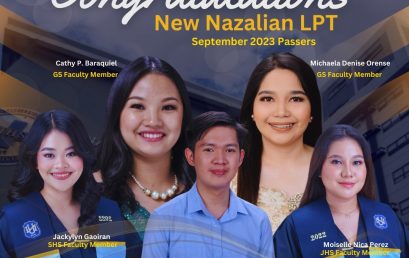 Congratulations, New Nazalian LPT! September 2023 Passers