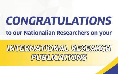 NU Clark’s very own Dr. Argel B. Masanda, Prof. John Ray C. Camorongan, and Dr. Arnel A. Diego Shine with Recent International Research Publications