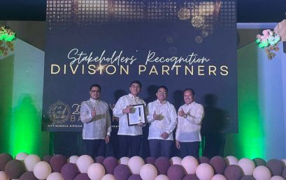 The NU Dasmariñas thru its offices of Academe-Industry Linkages Placement and Community Extension was awarded as the top School Stakeholder of Edilberto S. Legaspi Integrated High School and one of the top Division Stakeholders DepEd Tayo Dasmariñas City during the 2023 Gawad Bayanihan- City Schools Division of Dasmariñas’ Education Summit