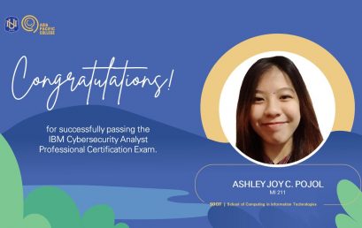 CSIT Student Passed in the IBMC Cybersecurity Analyst Professional Certification