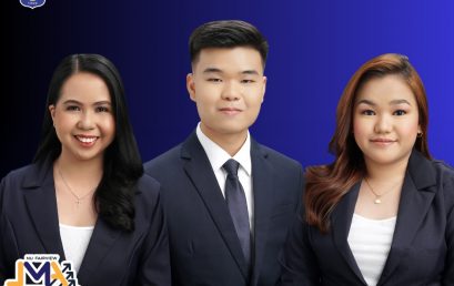 NU Fairview Junior Marketing Association students as part of Philippine Junior Marketing Association National Executive Board