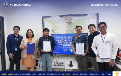 NU Dasmariñas forged partnership with RGO Psychology Review Center for Psychology