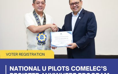 National U pilots COMELEC’s Register Anywhere Program National U pilots COMELEC’s Register Anywhere Program
