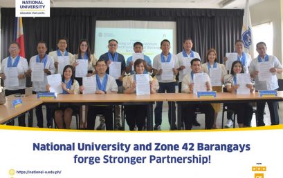 National University and Zone 42 Barangays forge Stronger Partnership!