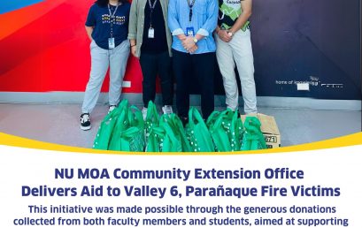 NU MOA Community Extension Office Aids Fire Victims in Parañaque