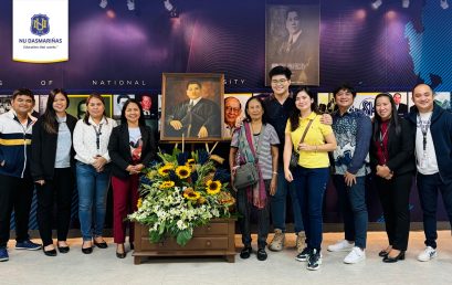NU Dasmariñas honors DMFJ with a  Portrait from BS Psychology Student