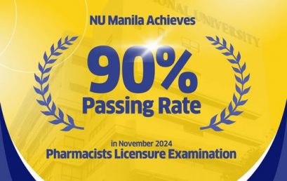 NU Manila Achieves 90% Passing Rate in Pharmacists Licensure Exam