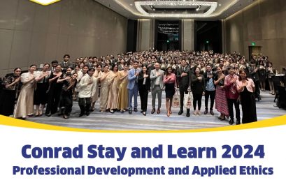 NU MOA BS Tourism Student Takes Part in Conrad Stay and Learn 2024