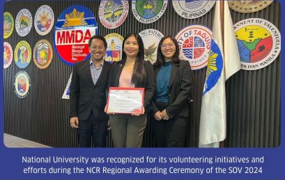 NU Receives recognition from MMDA