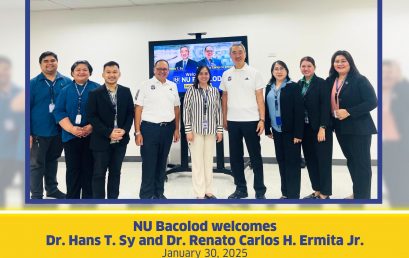 NU Bacolod welcomes  Dr. Hans T. Sy and Dr. Renato Carlos H. Ermita Jr.