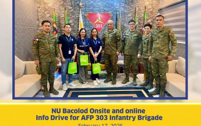 NU Bacolod Onsite and Online Info Drive for AFP 303 Infantry Brigade