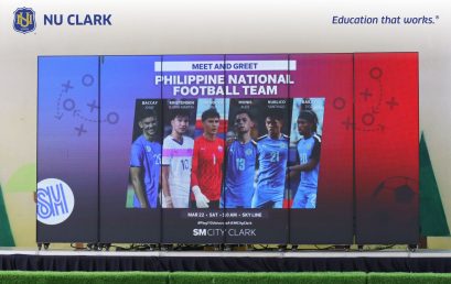 NU Clark Football Team had the incredible opportunity to meet the Philippine National Football Team.