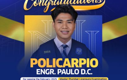 NU Baliwag Celebrates Engineering Excellence: From Building Foundations to Plumbing Success!