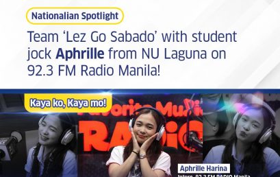 From NU Laguna to the Airwaves: Aphrille Harina Interns at 92.3 FM Radio Manila!