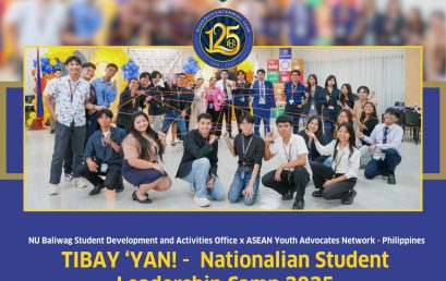 TIBAY ‘YAN! NU Baliwag Empowers Student Leaders at the 2025 Nationalian Student Leadership Camp