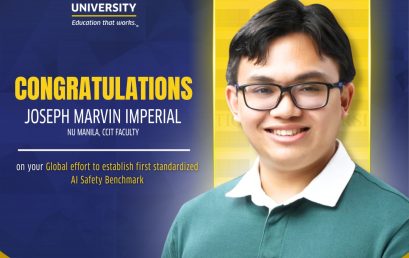 Joseph Marvin Imperial Showcases National University’s Excellence in Global AI Research