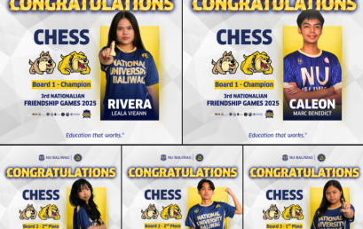 𝐈𝐧𝐝𝐢𝐯𝐢𝐝𝐮𝐚𝐥 𝐄𝐱𝐜𝐞𝐥𝐥𝐞𝐧𝐜𝐞 𝐨𝐧 𝐭𝐡𝐞 𝐁𝐨𝐚𝐫𝐝: NU Baliwag Chess Athletes Shine at the 3rd Nationalian Friendship Game 2025 ♟️🏅