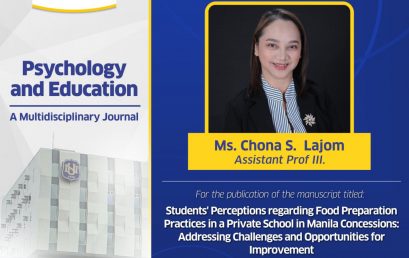 NU Fairview Celebrates SAS Faculty Achievement: Ms. Chona S. Lajom’s Research Publication Recognized!