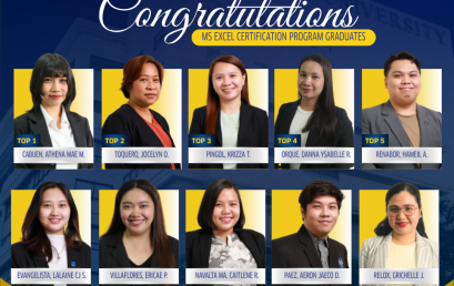 Congratulations to the NU Manila graduates of MS Excel Certification Program!