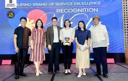 NU Manila CTHM Recognized at the DOT’s Filipino Brand of Service Excellence Summit