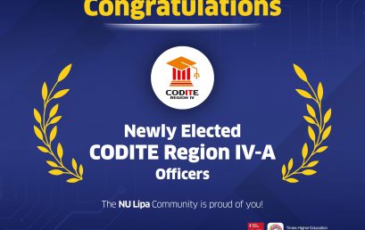 NU Lipa Leaders Elected to Key Roles in CODITE Region IV