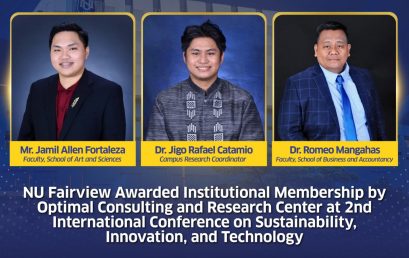 NU Fairview was recently awarded an Institutional Membership of the Optimal Consulting and Research Center