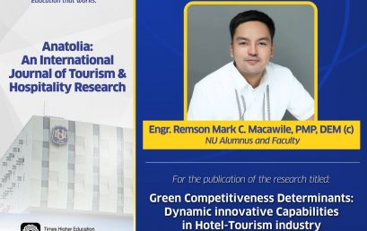 NU Fairview Alumnus and Faculty publish SCOPUS Research NU Fairview Alumnus and Faculty publish SCOPUS Research