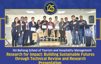 NU Baliwag STHM Champions Research for Sustainable Impact