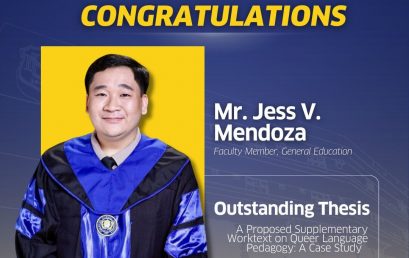 NU Lipa Honors Mr. Jess V. Mendoza for Outstanding Thesis Award and Keynote at PNU Commencement