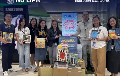 NU Lipa Donates 521 Books for SM Cares Book Nook Donation Drive