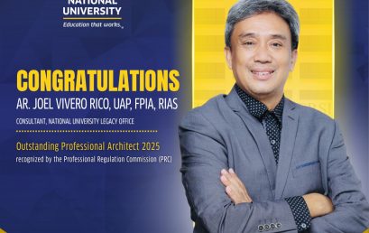 NU Alumnus Ar. Joel V. Rico Honored as PRC Outstanding Professional Architect 2025