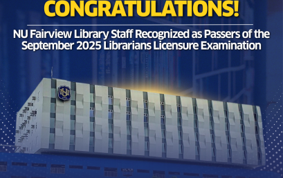 NU Fairview Library Staff Recognized as Passers of the September 2025 Librarians Licensure Examination