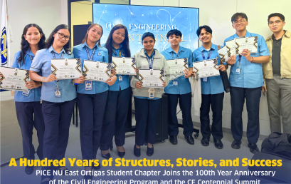 NU East Ortigas 100th Year Anniversary of the Civil Engineering Program and CE Centennial Summit at NU Fairview.